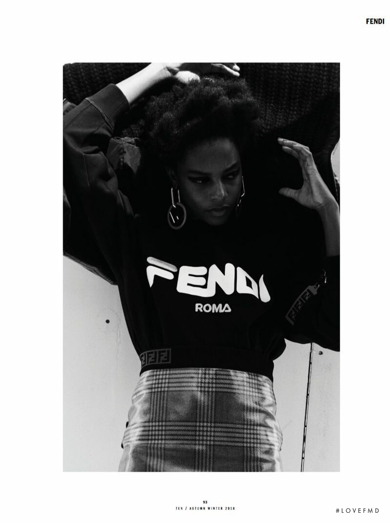 Karly Loyce featured in Fendi, September 2018