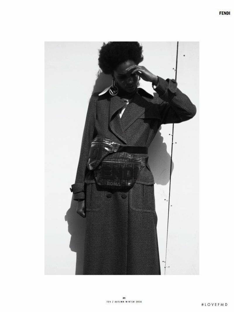 Karly Loyce featured in Fendi, September 2018