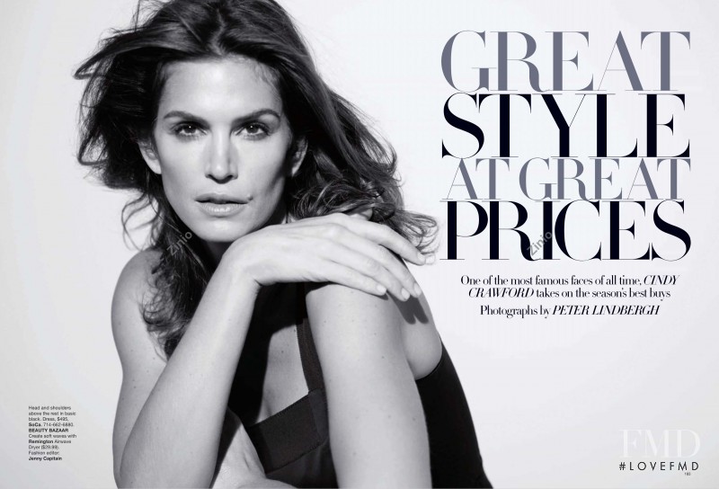 Cindy Crawford featured in Great Style At Great Prices, April 2009