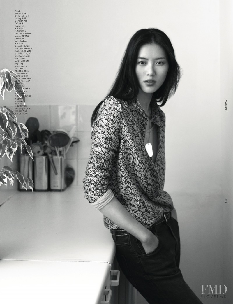 Liu Wen featured in homestyle, December 2012