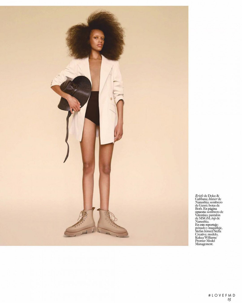 Kukua Williams featured in Estilo Vogue Tendencias: Piel Canela, August 2020