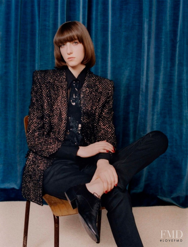 Evelyn Nagy featured in Venetia Scott with Saint Laurent by Anthony Vaccarello Part One, February 2020