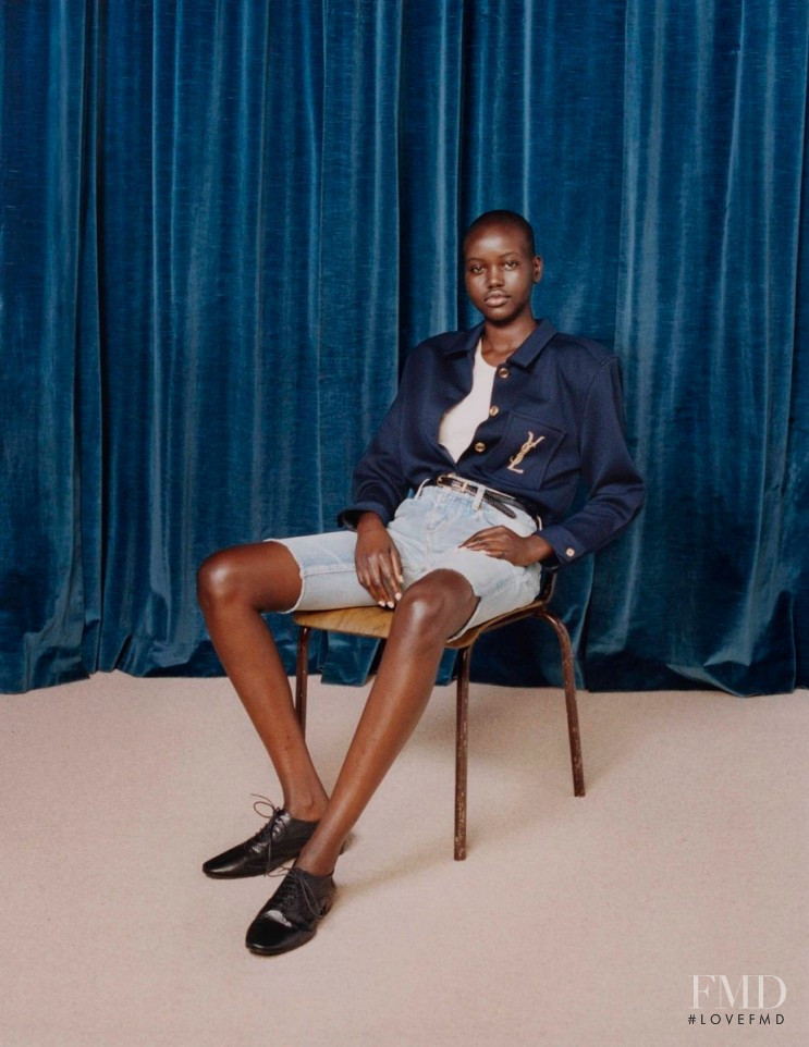 Adut Akech Bior featured in Venetia Scott with Saint Laurent by Anthony Vaccarello Part One, February 2020