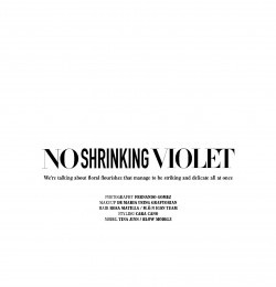 No Shrinking Violet