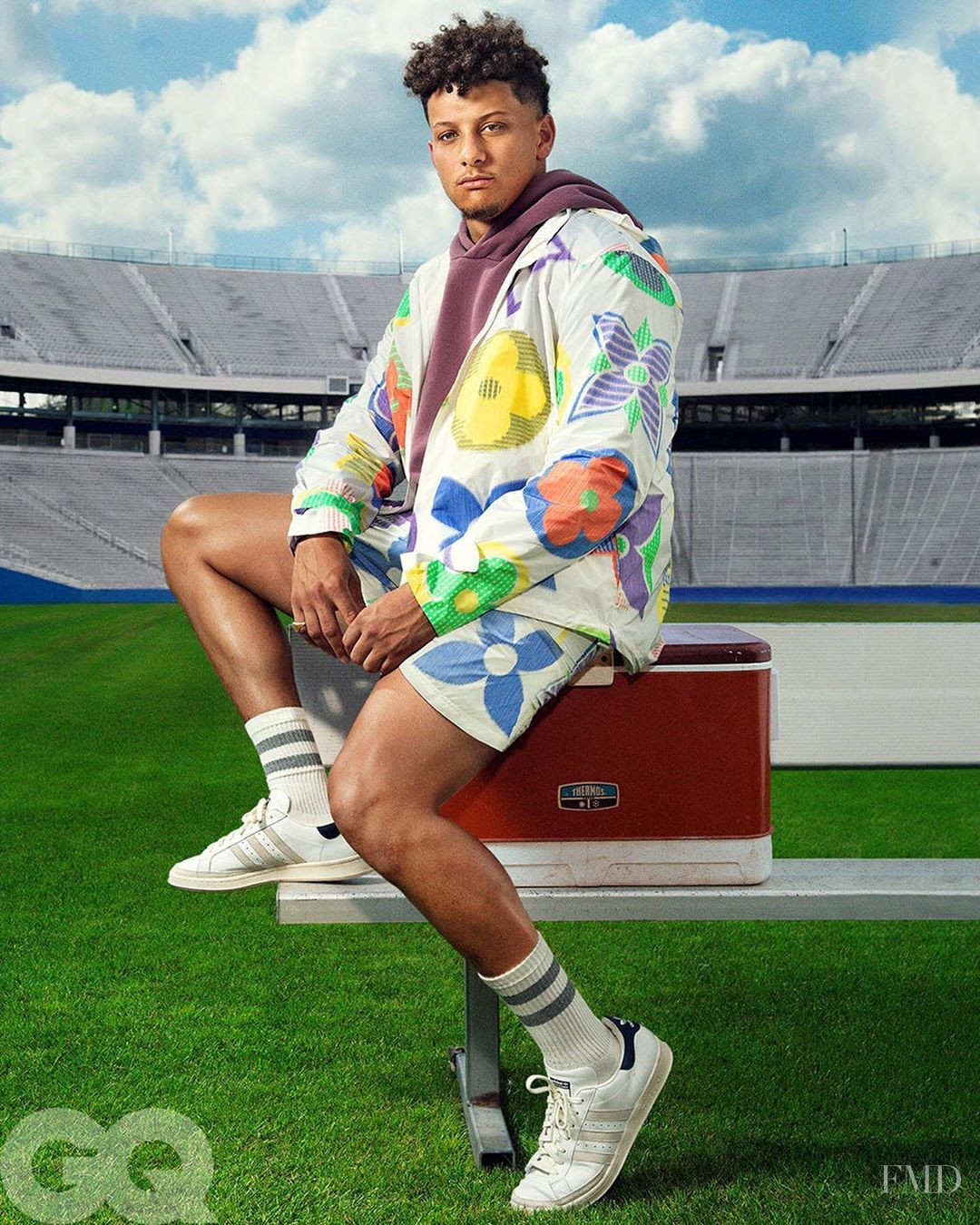 Patrick Mahomes in GQ USA with wearing Louis Vuitton,Tiffany & Co