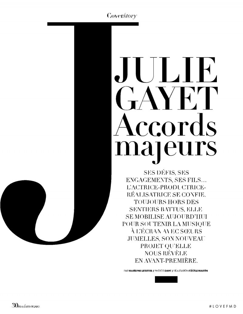 Julie Gayet Accords majeurs, June 2020