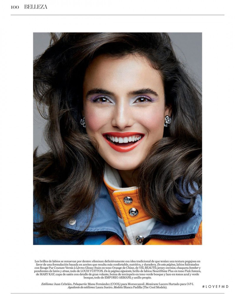 Blanca Padilla featured in Belleza: Mantener La Sonrisa, September 2020