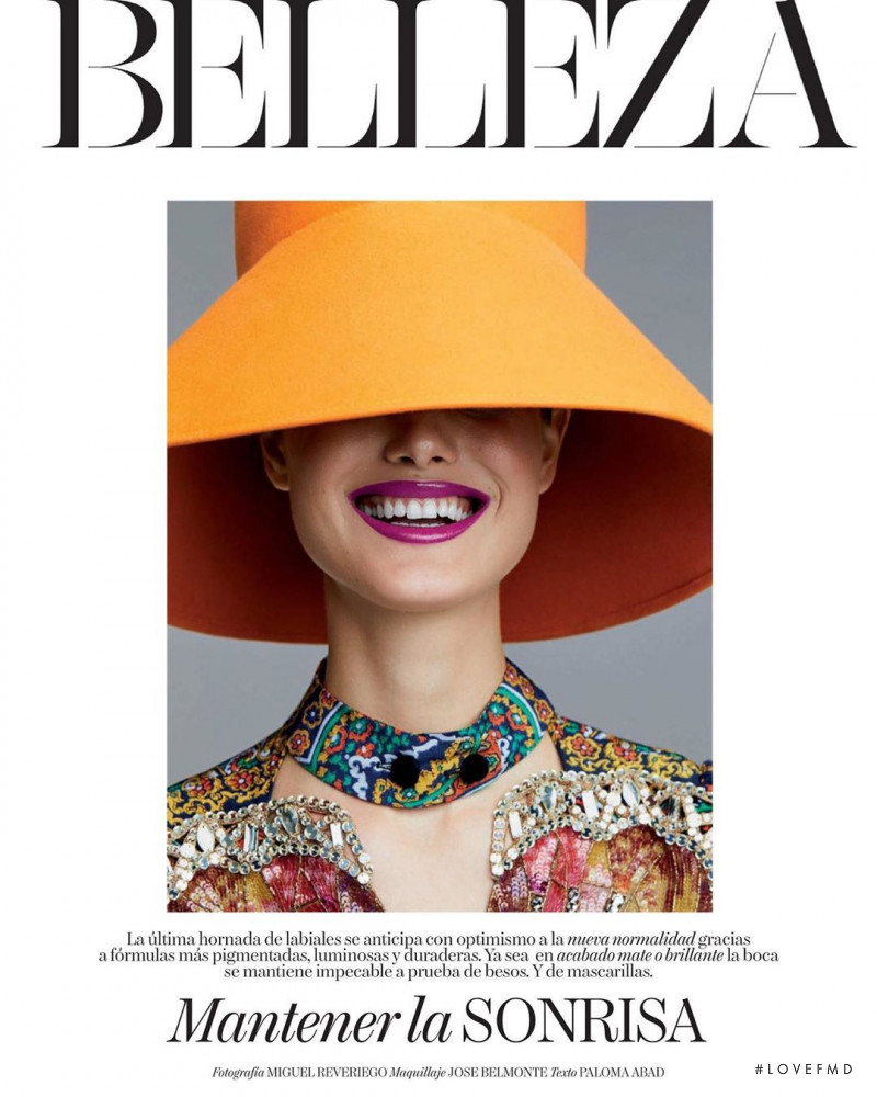 Blanca Padilla featured in Belleza: Mantener La Sonrisa, September 2020