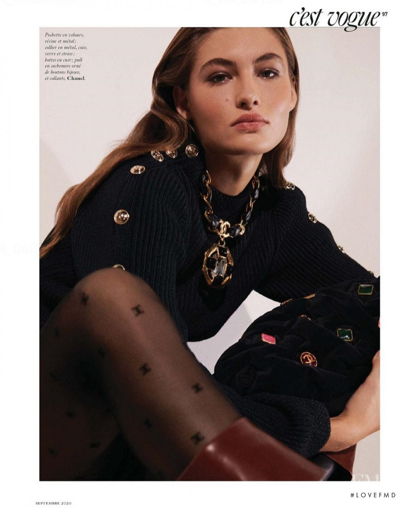 Grace Elizabeth featured in C\'est Vogue: Chic Classiques, September 2020