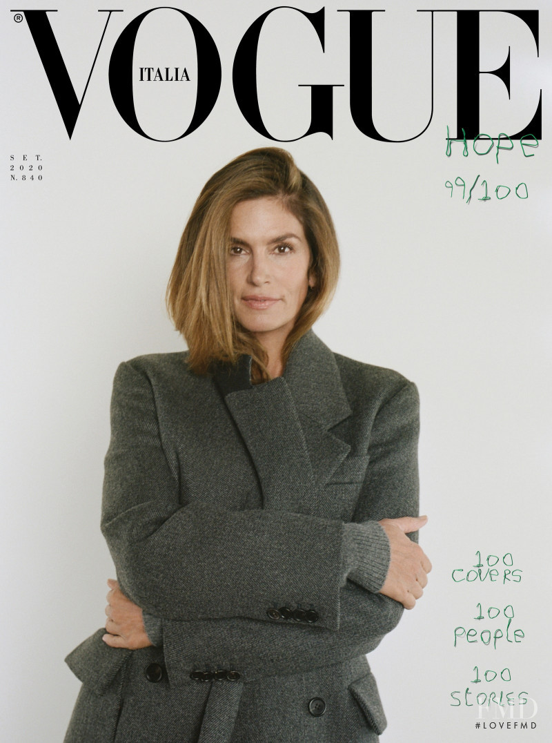 Cindy Crawford featured in 100 covers, 100 people, 100 stories, September 2020