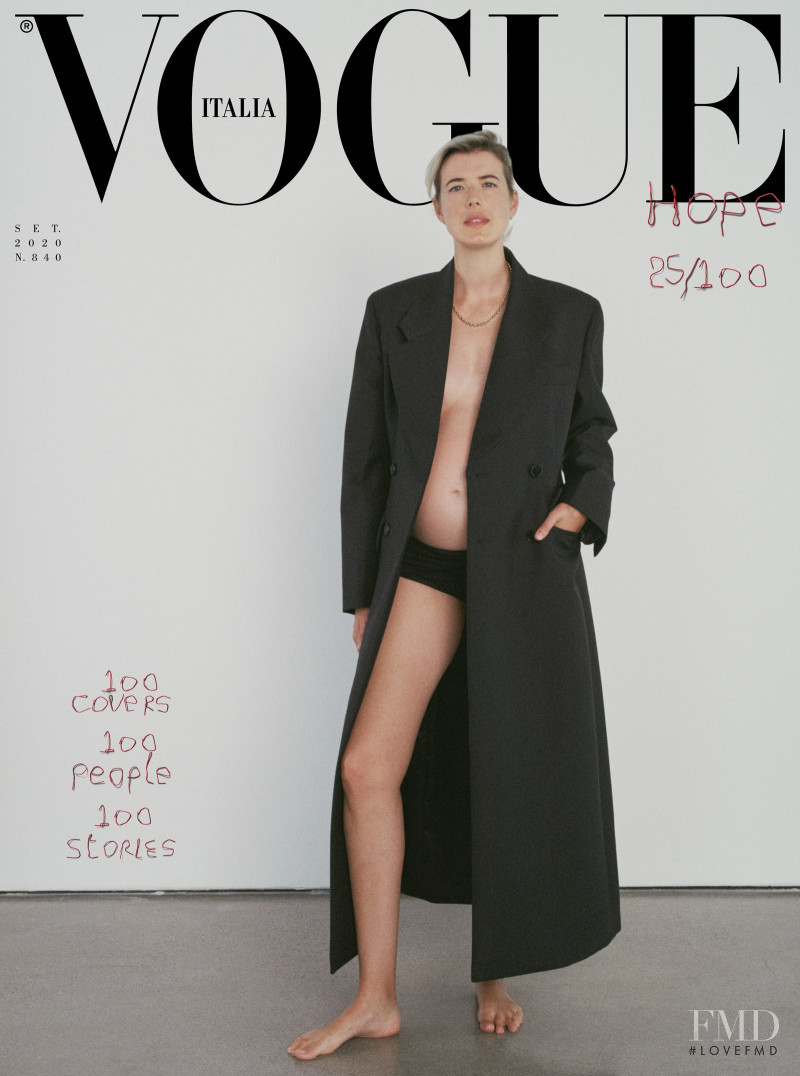 Agyness Deyn featured in 100 covers, 100 people, 100 stories, September 2020