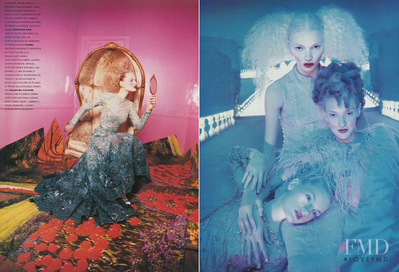 Guinevere van Seenus featured in Si La Couture M\'Etait Contee, September 1995