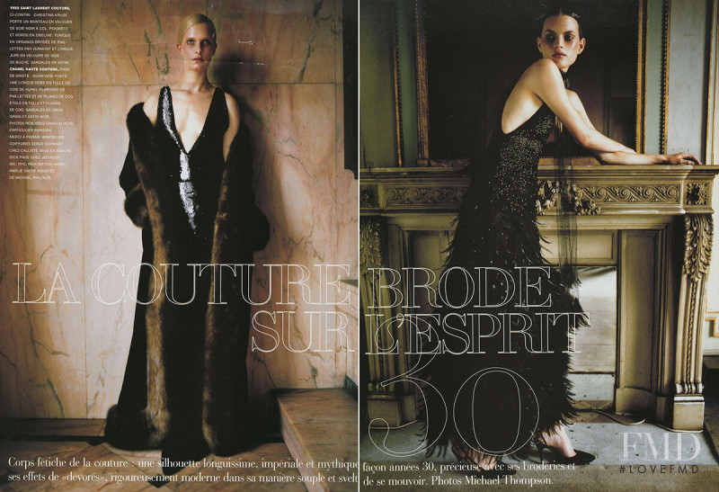 Guinevere van Seenus featured in La Couture Brode Sur L\'Esprit 30, September 1996