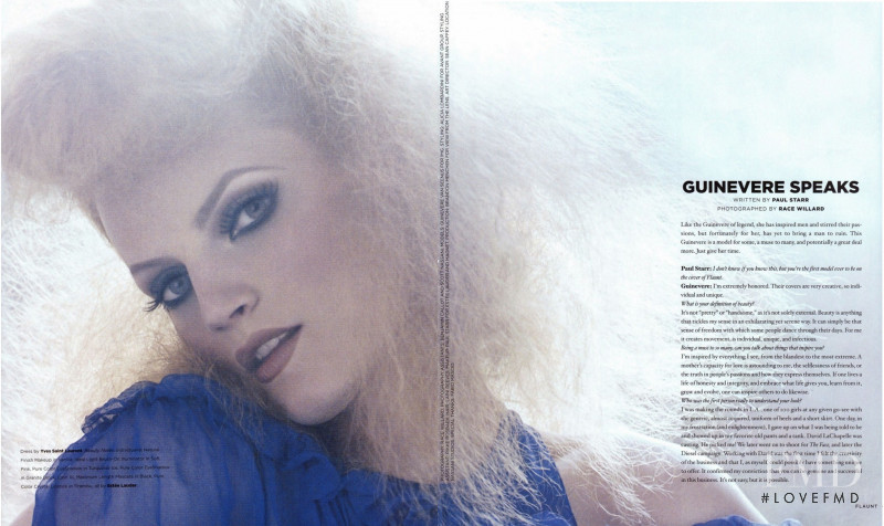 Guinevere van Seenus featured in Guinevere Speaks, September 2005