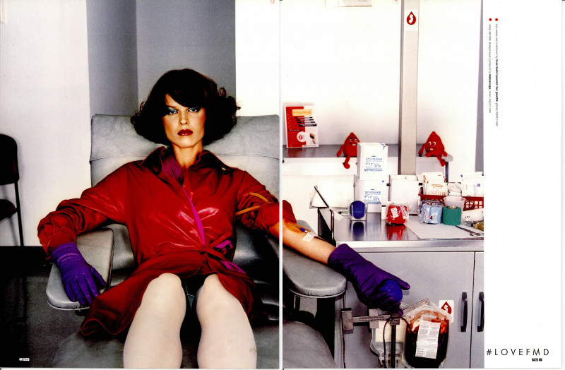 Eva Herzigova featured in First Blood, August 1999