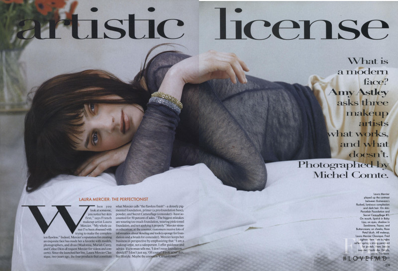 Guinevere van Seenus featured in Artistic License, February 1998