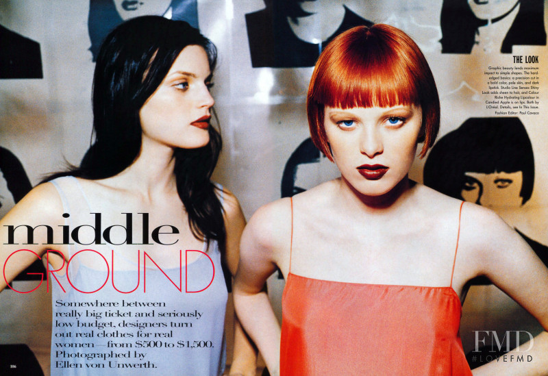 Guinevere van Seenus featured in Middle Ground, January 1998