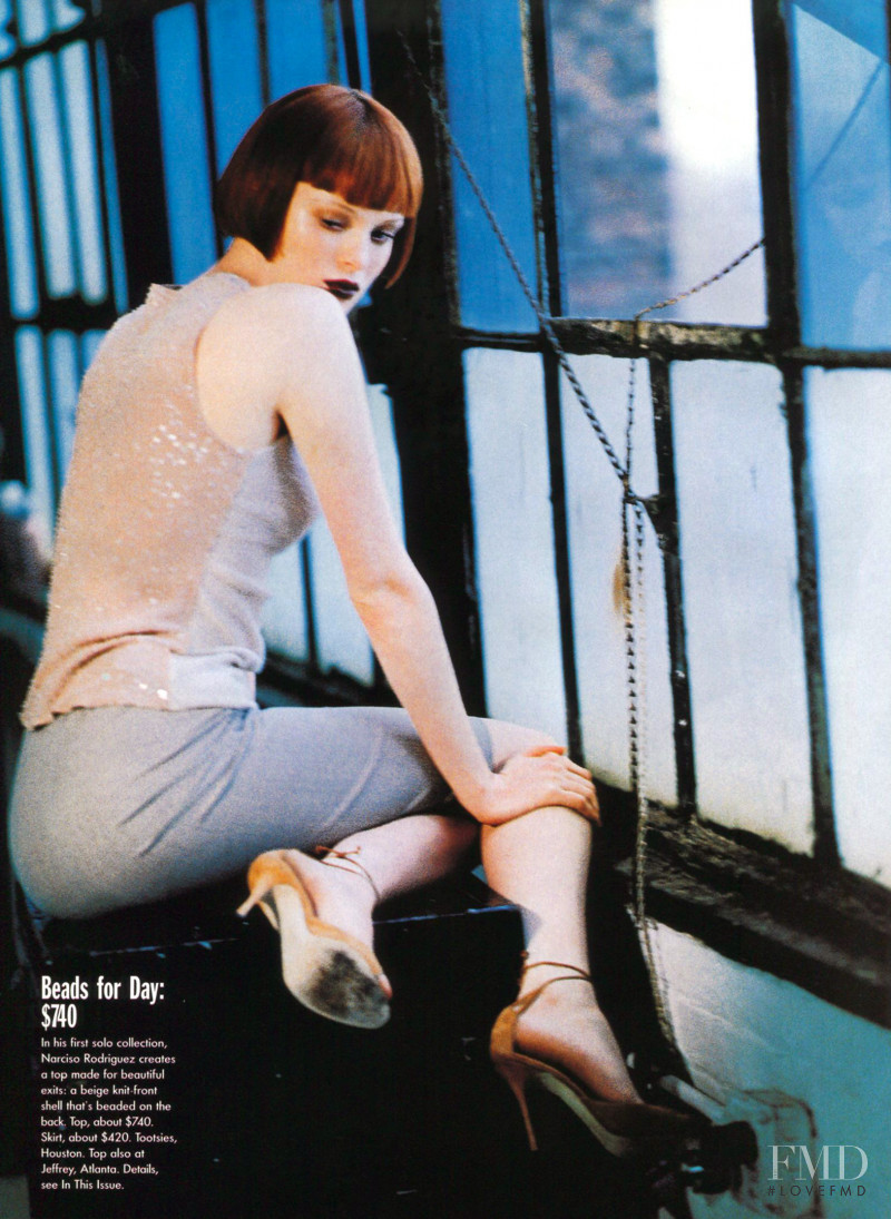 Karen Elson featured in Middle Ground, January 1998