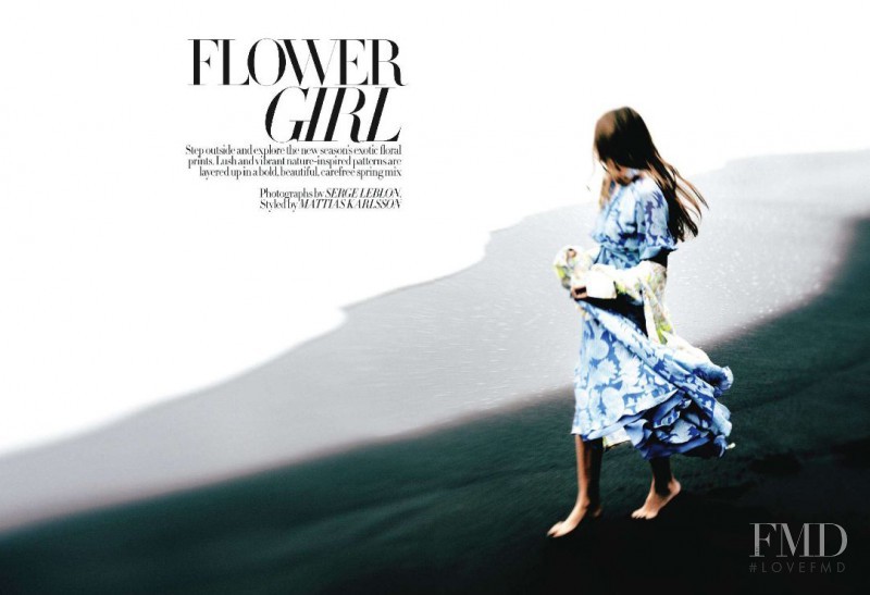 Regina Feoktistova featured in Flower Girl, March 2011