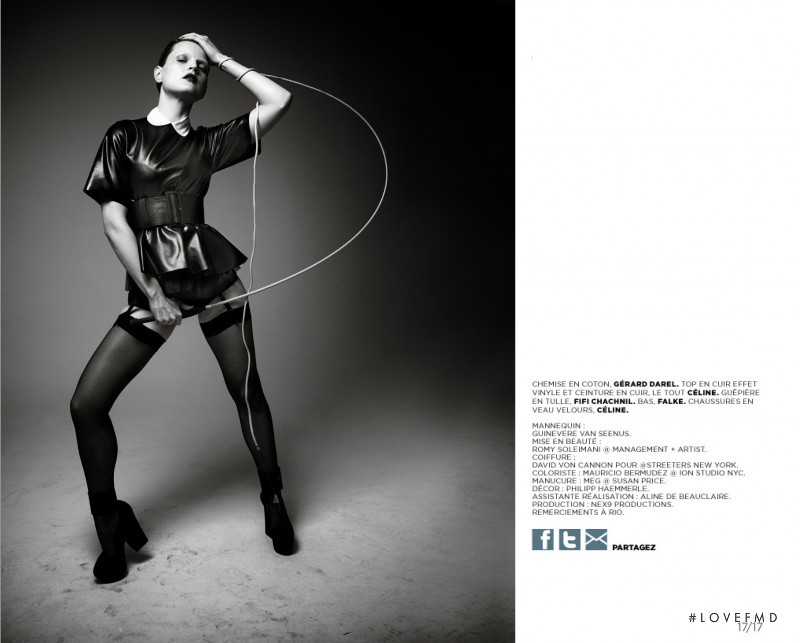 Guinevere van Seenus featured in Special Mode Les tout-puissants, March 2012