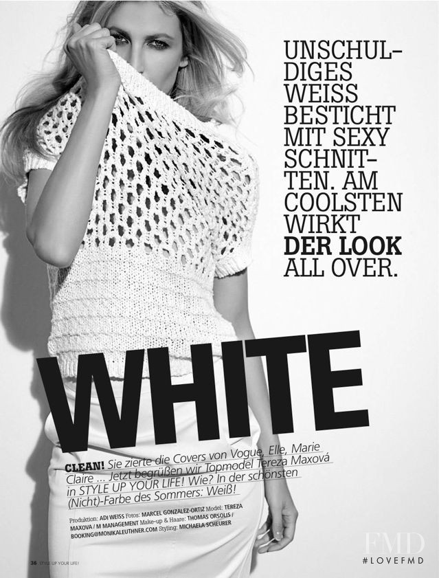 Tereza Maxová featured in White, March 2012