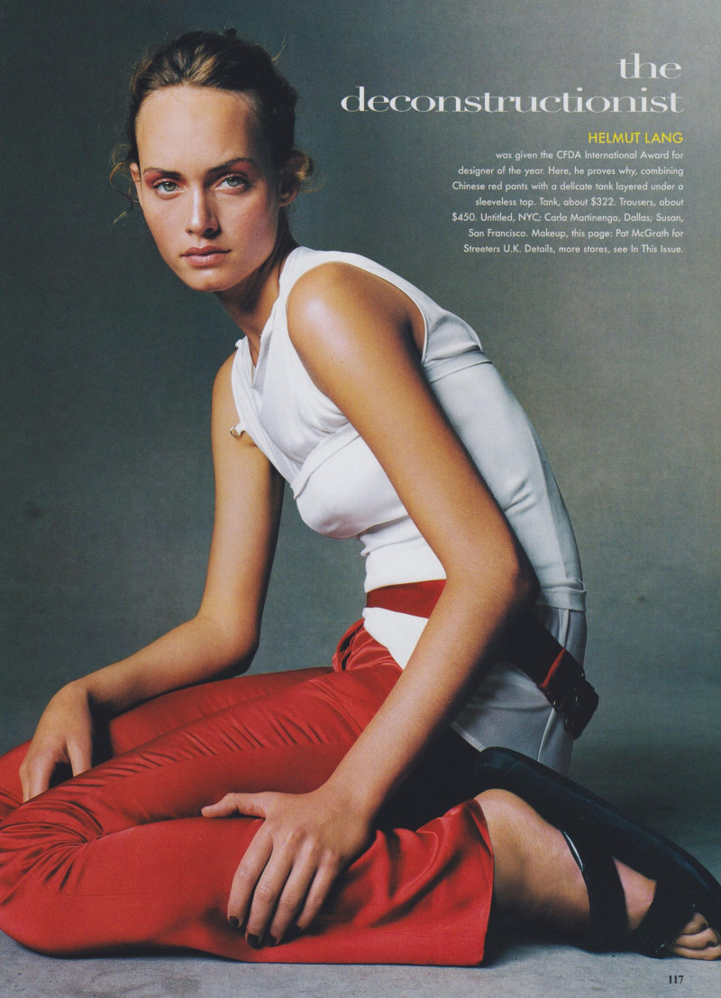 Amber Valletta featured in Cult of Personality, January 1997