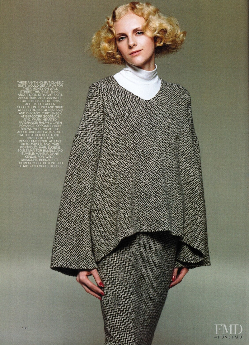 Bianca Krizek featured in Tweed, August 1999