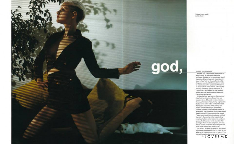 Guinevere van Seenus featured in God, November 1999