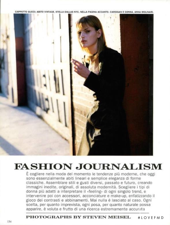 Guinevere van Seenus featured in Fashion Journalism, November 1995