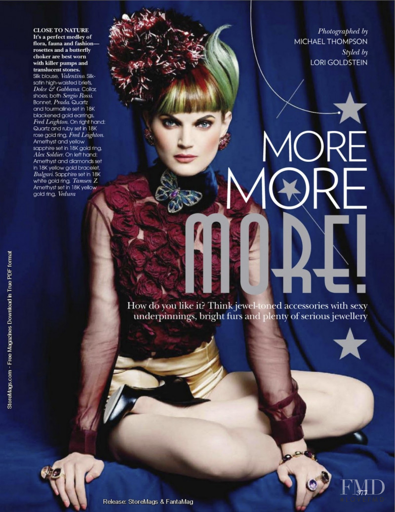 Guinevere van Seenus featured in More More More!, October 2011