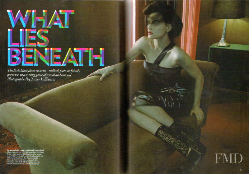 Guinevere van Seenus featured in What Lies Beneath, September 2008