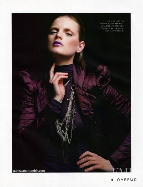 Guinevere van Seenus featured in Colore Viola, October 2004