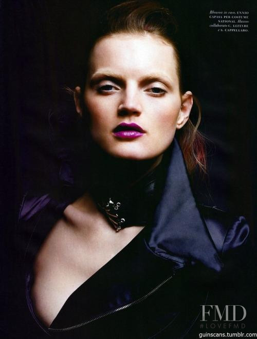 Guinevere van Seenus featured in Colore Viola, October 2004