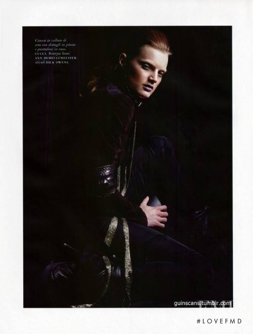 Guinevere van Seenus featured in Colore Viola, October 2004