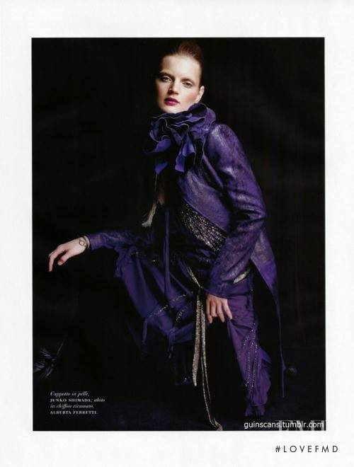 Guinevere van Seenus featured in Colore Viola, October 2004