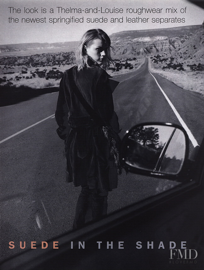 Guinevere van Seenus featured in Suede In The Shade, March 1996