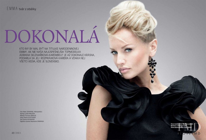 Adriana Sklenarikova Karembeu featured in Dokonalá, November 2010