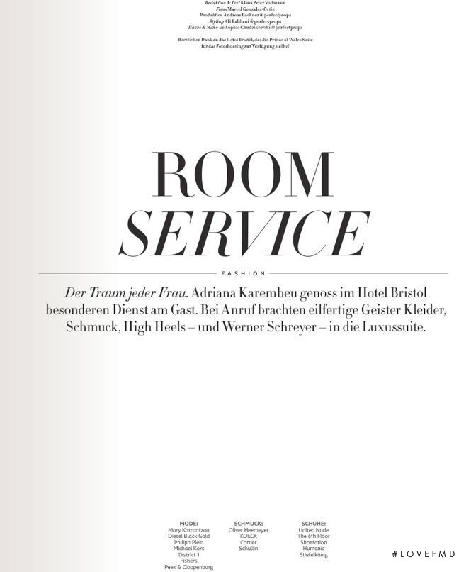 Room Service, October 2012