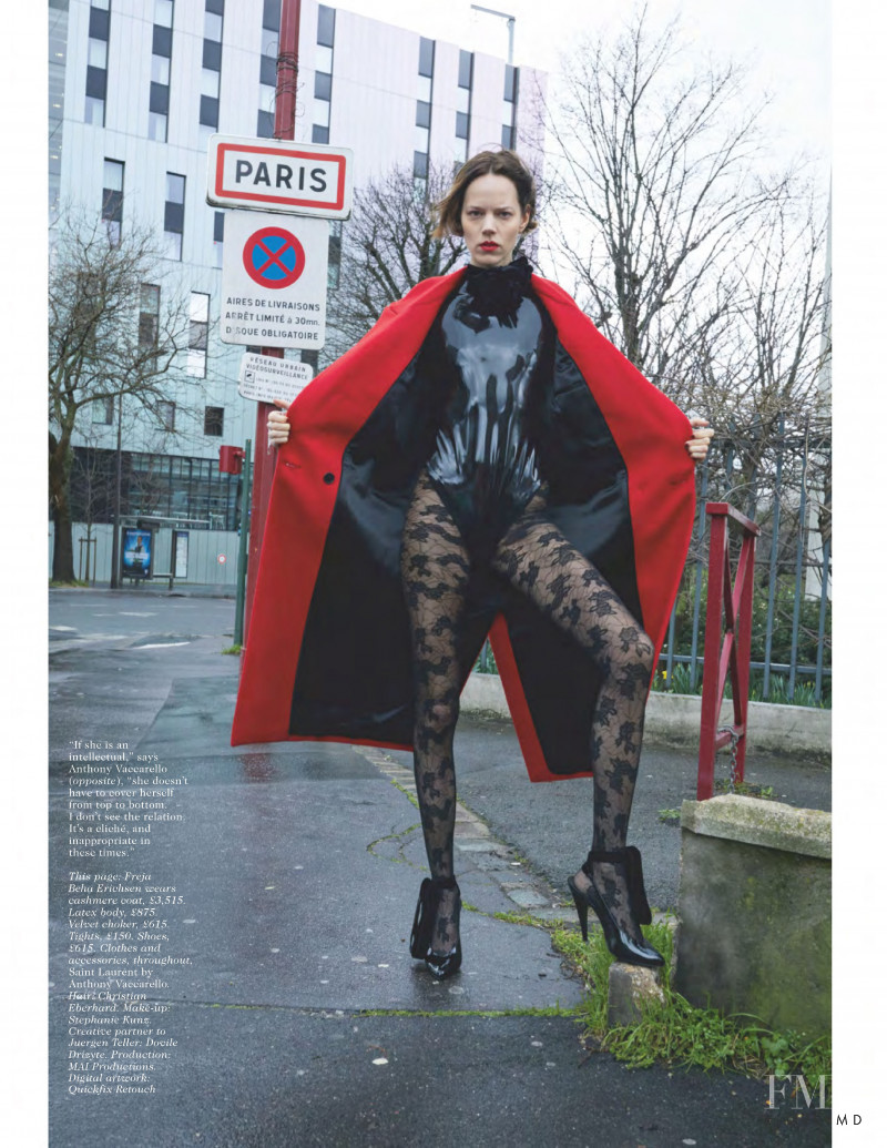 Freja Beha Erichsen featured in Paris Match, October 2020