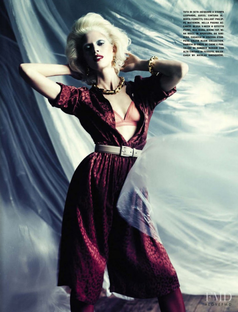 Iselin Steiro featured in A Singular Blond Beauty, December 2012