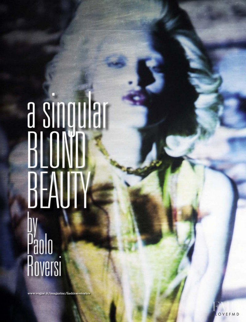 Iselin Steiro featured in A Singular Blond Beauty, December 2012