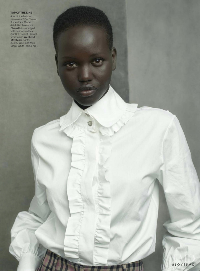 Adut Akech Bior featured in Check, Please, August 2019