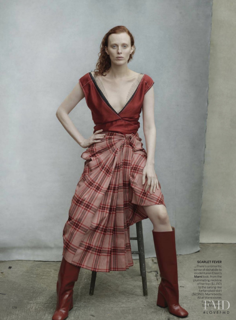 Karen Elson featured in Check, Please, August 2019
