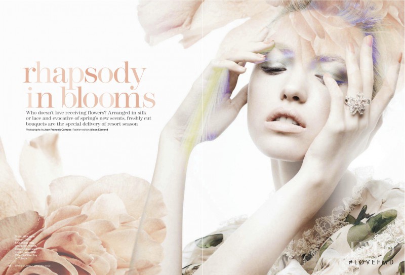 Cora Keegan featured in Rhapsody In Blooms, January 2013