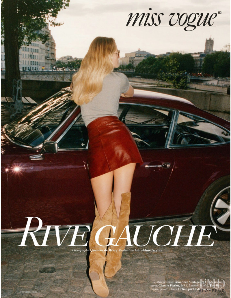 Edita Vilkeviciute featured in Rive Gauche, October 2020