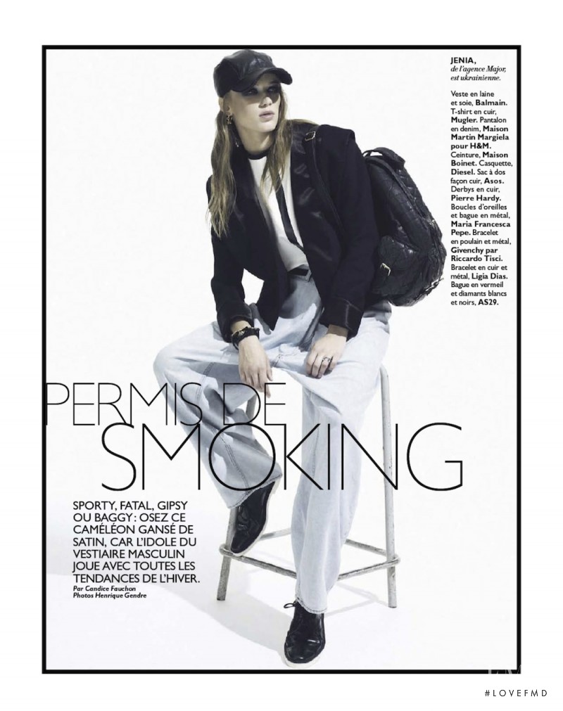 Jenia Ierokhina featured in Permis De Smoking, December 2012