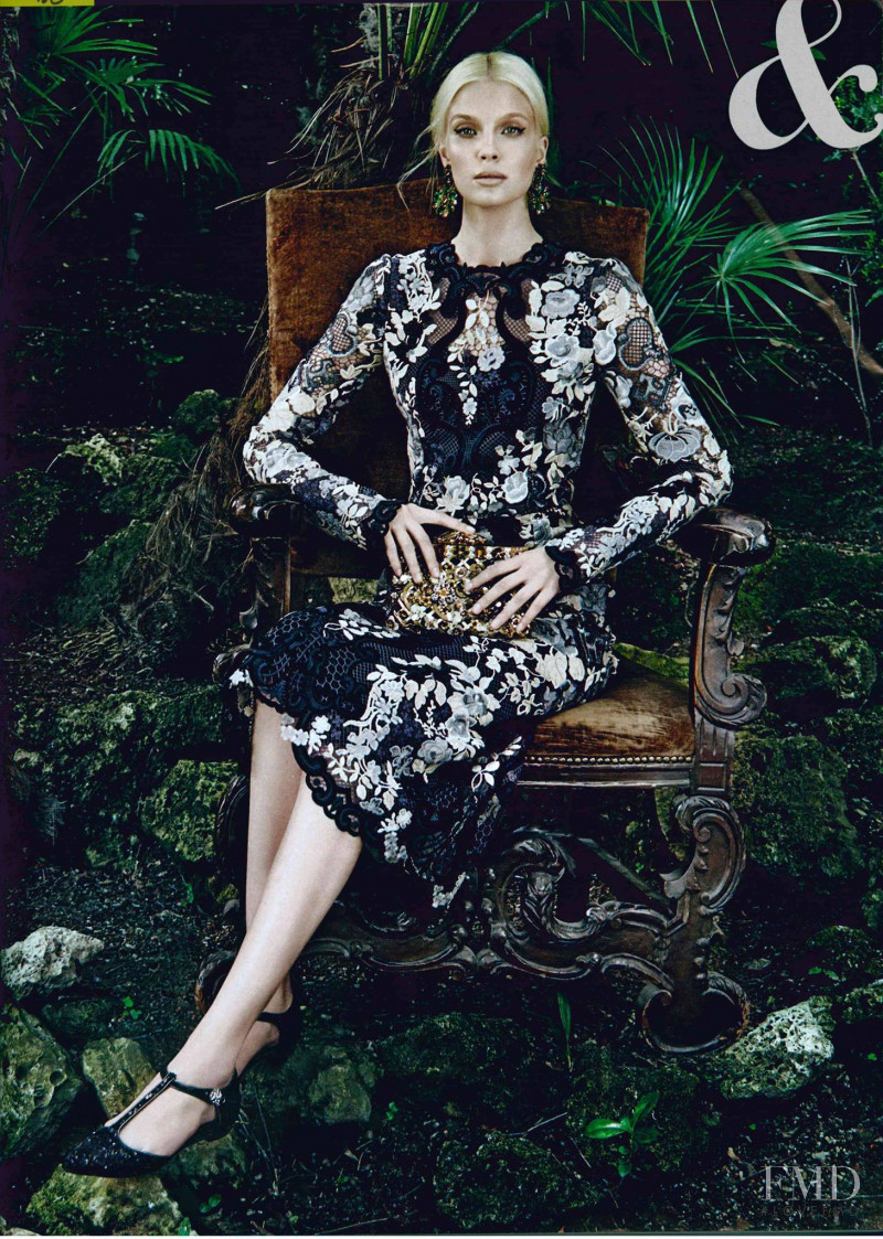 Anna Piirainen featured in Dolce & Gabbana, August 2014