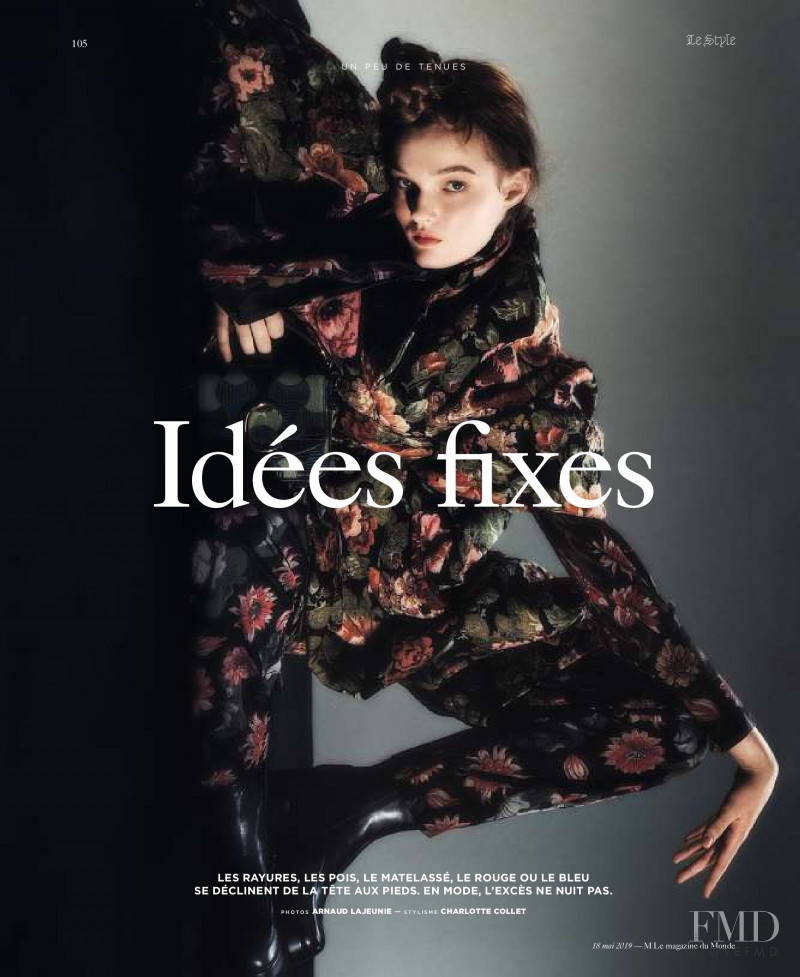 Lulu Tenney featured in Idées Fixes, May 2019