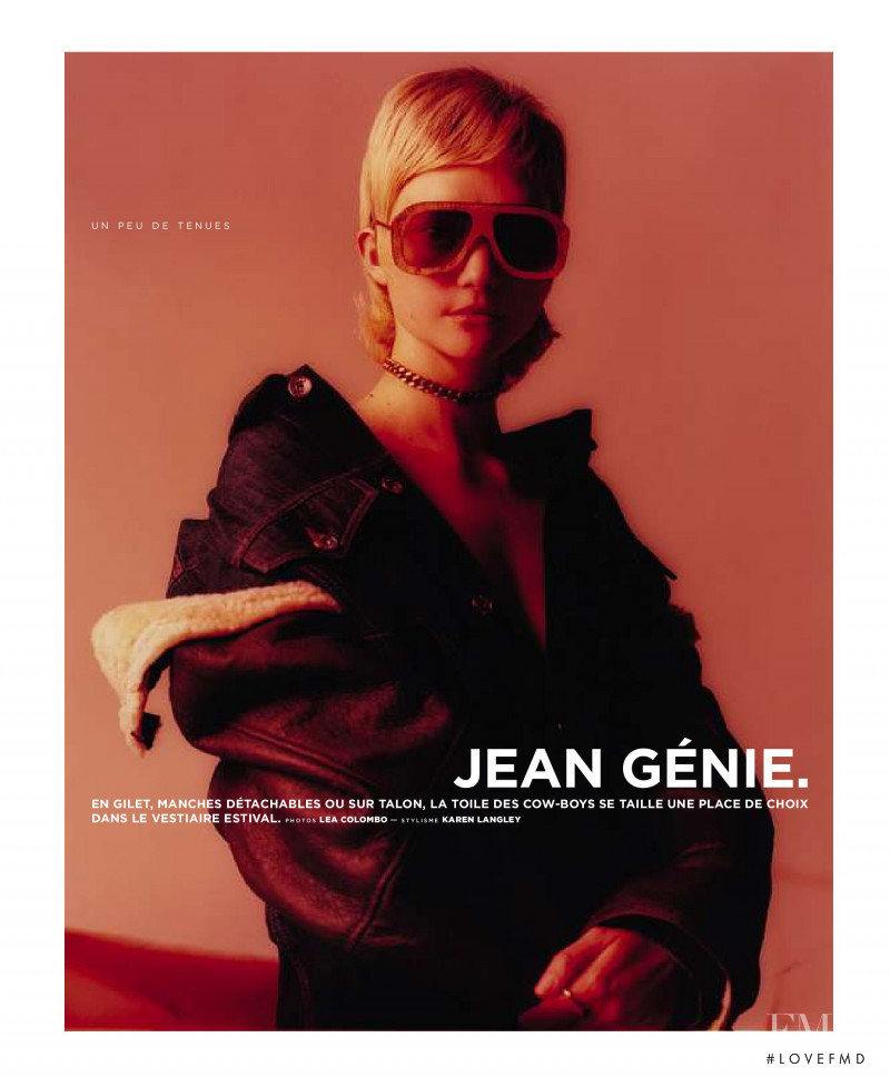 Florence Hutchings featured in Jean Génie, June 2019