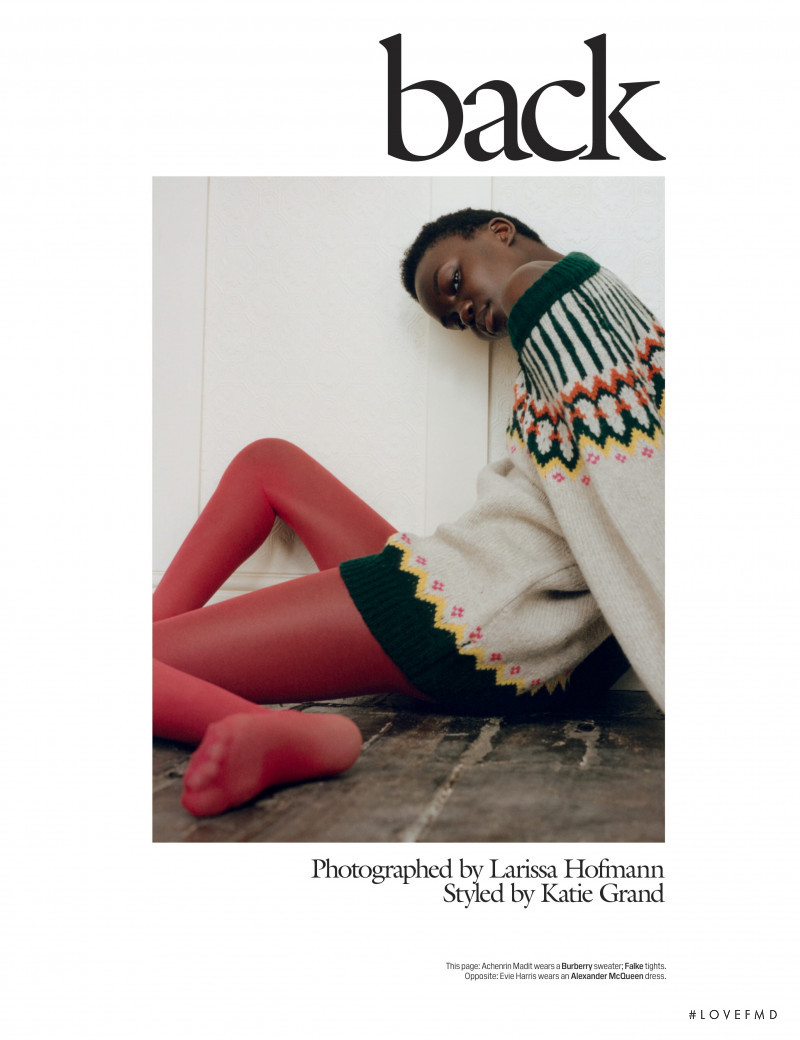 Achenrin Madit featured in Back/Lean, December 2019